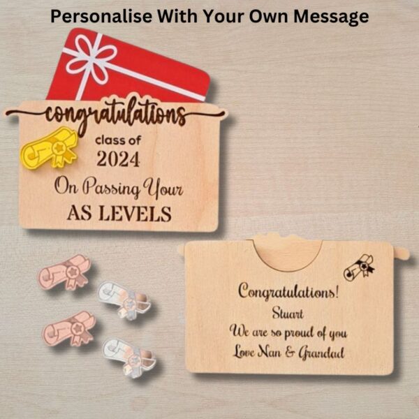 Personalised Exam Congratulation Gift Card Money Holder School Leaver Gifts 2025 - Image 5