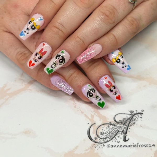 Powerpuff Girls Nail Art Water Decals Powerpuff Girls Water Slide Decals - Image 2