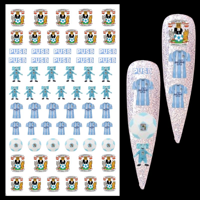 Coventry Cty Football Water Decals