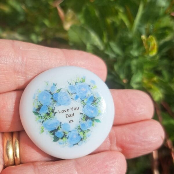Bereavement Dad Pocket Hug Pebble Family Loss Gift Father Keepsake Memorial Gift Memory Pebble Father Memory Pebble - Image 3