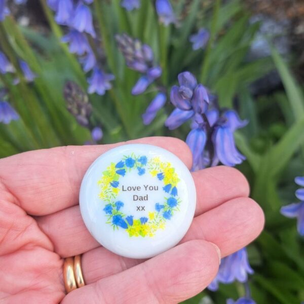 Dad Pocket Hug Pebble, Gift For Dad, Gift For Dad, Gift For Grandad, Fathers Day, Bereavement Gift, Keepsake Gift Design 4 - Image 3