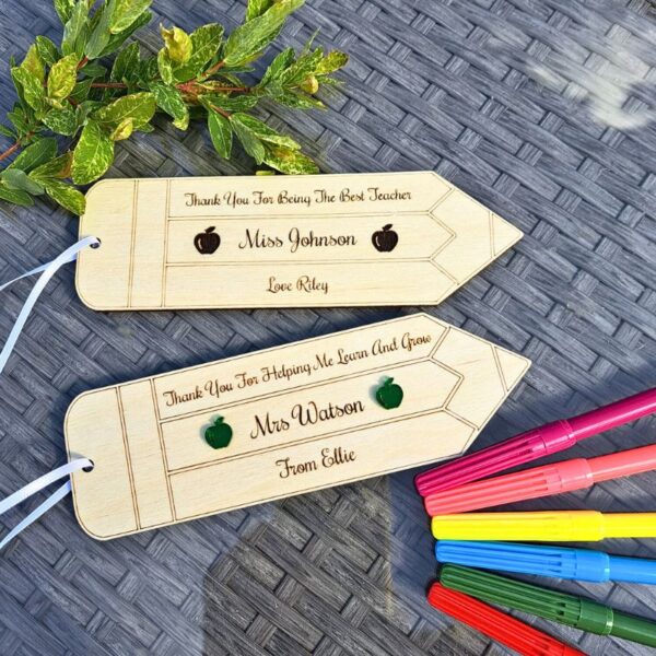 Personalied Thank You Teacher Gifts Bookmark Teaching Assistant Nursery - Image 4