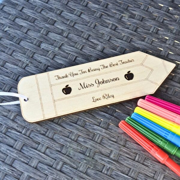 Personalied Thank You Teacher Gifts Bookmark Teaching Assistant Nursery - Image 3