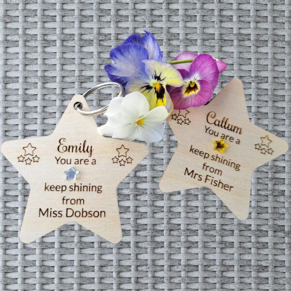 Personalised School Leaver Engraved Star Gifts