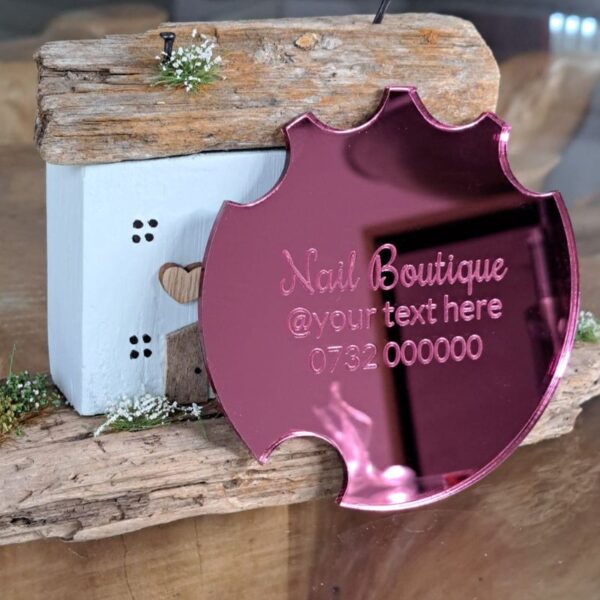 Personalised Nailfie, Custom Nail Technician Prop, Nail Art Props, Handheld Nailfie Acrylic Disc, Beauty Salon Props - Image 4