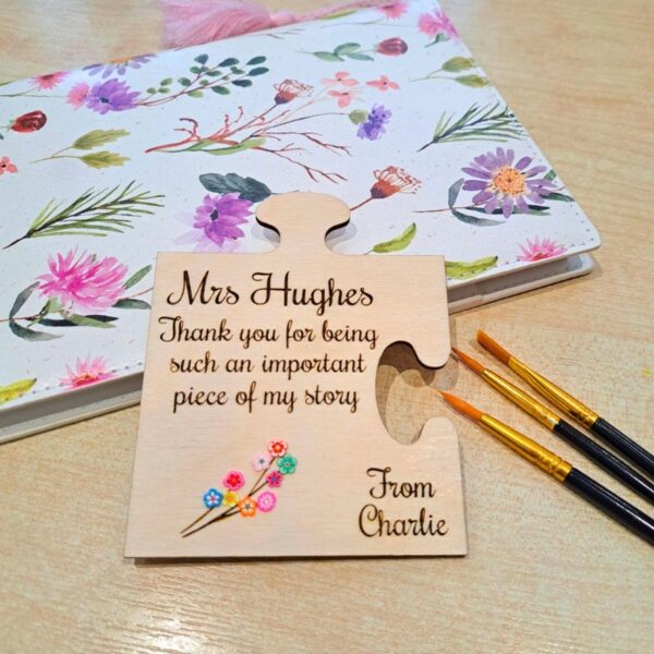 Teacher Wooden Puzzle Design 2