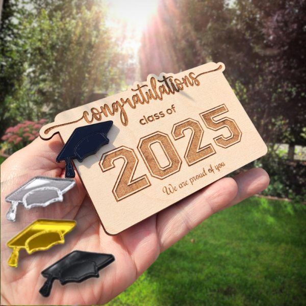 Personalised Graduation Gifts For Her Him Gift Card Money Holder Graduate 2025 Congratulations - Image 5
