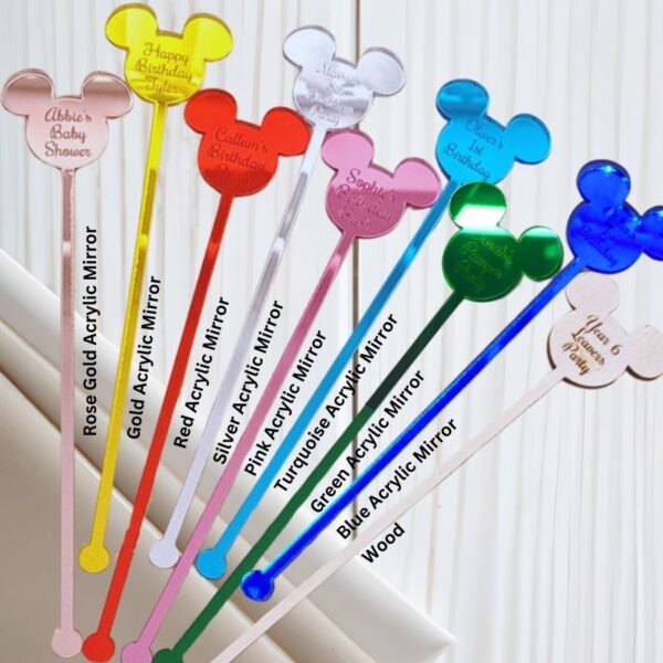 Mickey Mouse Drink Stirrers