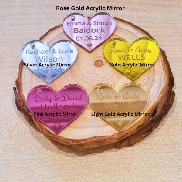 Personalised Wedding Favours, Love Hearts Confetti Mr and Mrs Table Decorations, Wedding Decor, Thank You Tokens - Image 10