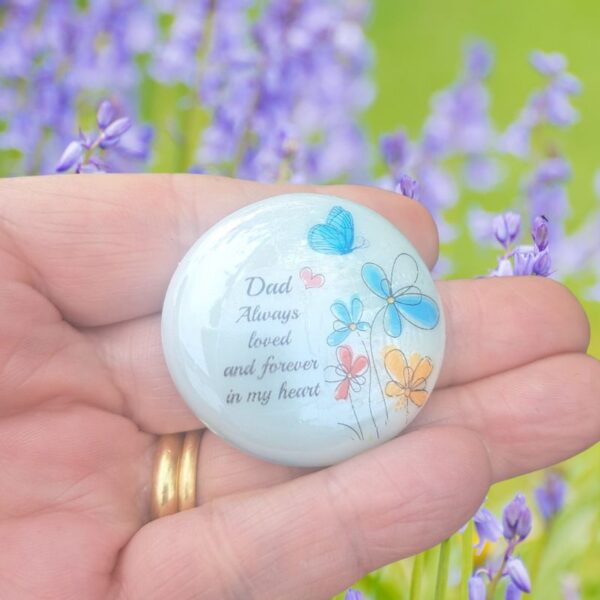 Mum & Dad Pocket Hug Bereavement Pebble Family Loss Gift Keepsake Memorial Gift Parent Memory Pebble - Image 3