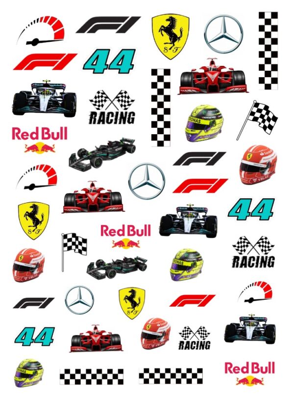 Formula 1 Racing Car Decals