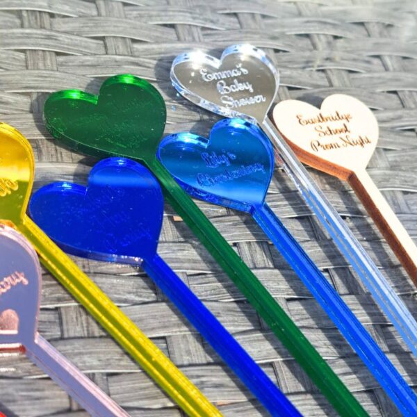 Personalised Wedding Drinks Stirrers, Birthday Drinks Stirrers, Barbecue Drink Stirrers, Hen Party Drinks Stirrers, Personalised Swizzle Sticks - Image 6