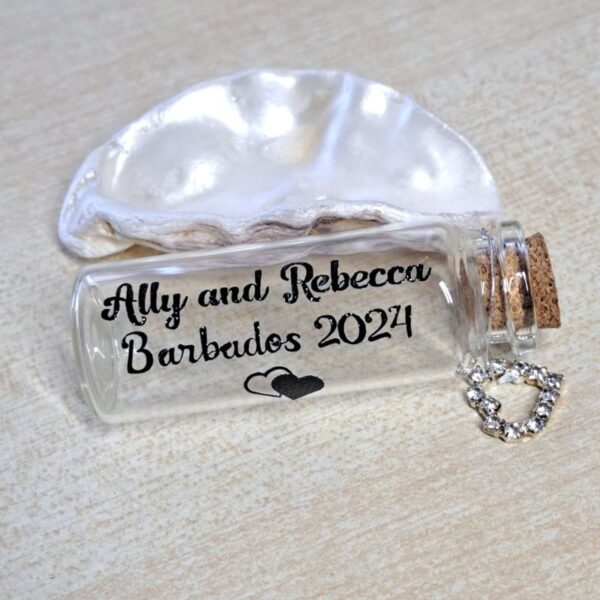 Honeymoon Sand Bottle, Honeymoon Gifts, Personalised Wedding Gifts, Honeymoon Keepsake - Image 5