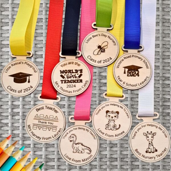 Best Teacher Personalised Gifts, Best Teacher Medals, End Of Term Teacher Presents - Image 5