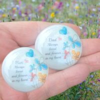 Mum And Dad Pocket Hug Pebble, Memorial Gift Keepsake Bereavement Memory Pebble