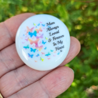 Mum Butterfly Bereavement Pocket Hug Pebble