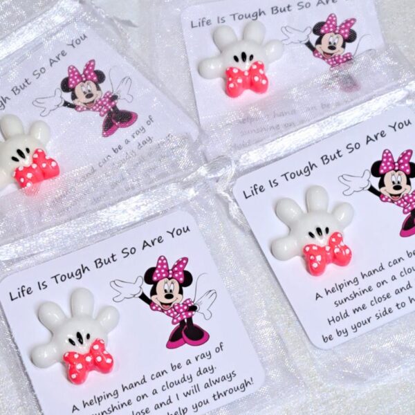 Disney Minnie Mouse Pocket Hug, Helping Hand Lucky Charm, Keep Me Close Good Luck Charm - Image 3