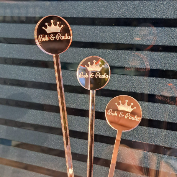 Personalised Wedding Drinks Stirrers, Birthday Drinks Stirrers, Anniversary Drink Stirrers, Hen Party Drinks Stirrers, Personalised Swizzle Sticks - Image 6