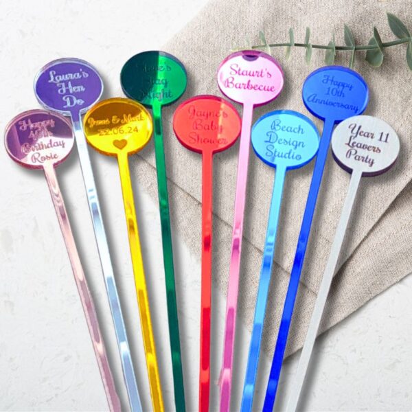 Round Drink Stirrers