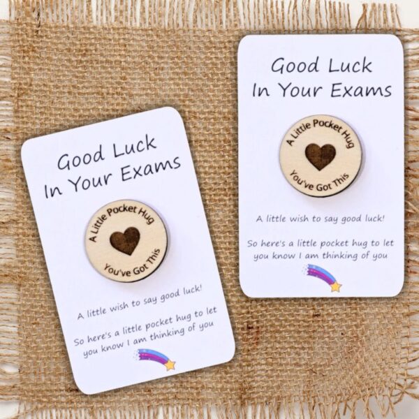 Exam Pocket Hug Token, Positive Exam Gift Pocket Hug, Good Luck Gift, Exam Lucky Charm, School Student Gifts - Image 2