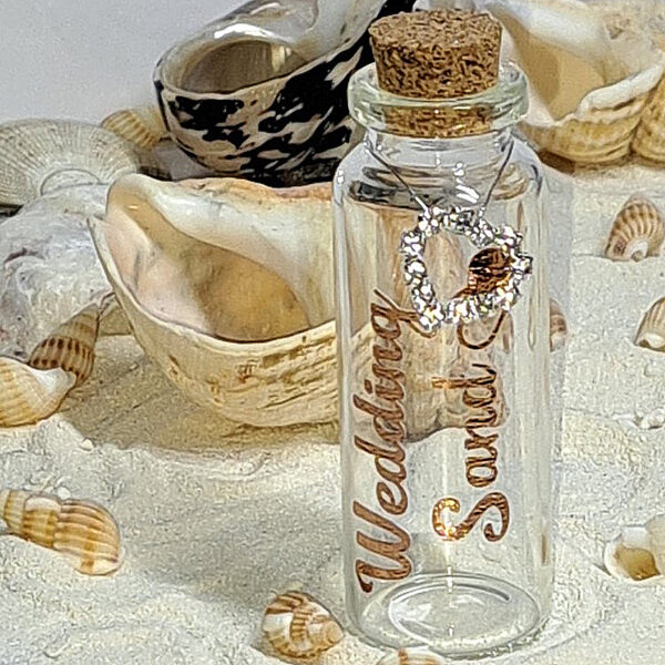 Honeymoon Sand Bottle, Honeymoon Gifts, Personalised Wedding Gifts, Honeymoon Keepsake - Image 2