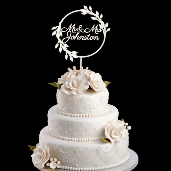 Mr & Mrs Wedding Cake Topper