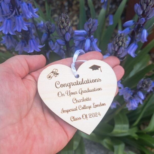 Graduation Keepsake, Engraved Personalised Graduation Gifts, Exam Congratulatiions Gifts For Him Her - Image 2