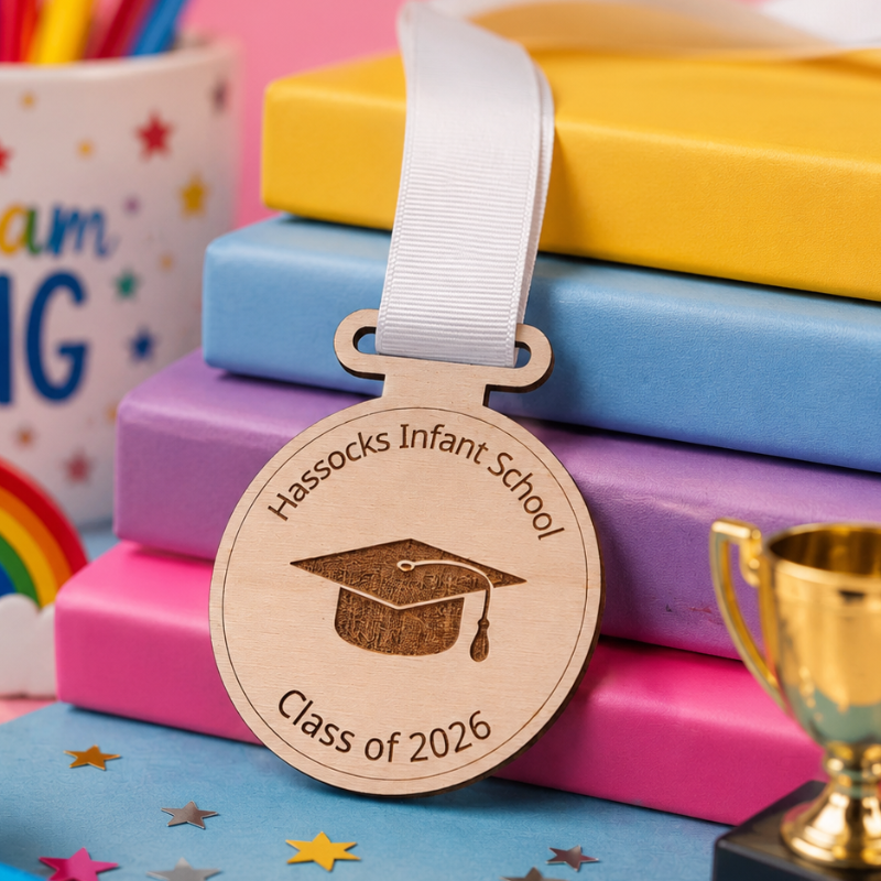 Personalised School Leavers Medals 2026, End Of Term Gifts, Class Gifts Year 6 Leavers, Teacher Pupil Gifts - Image 2