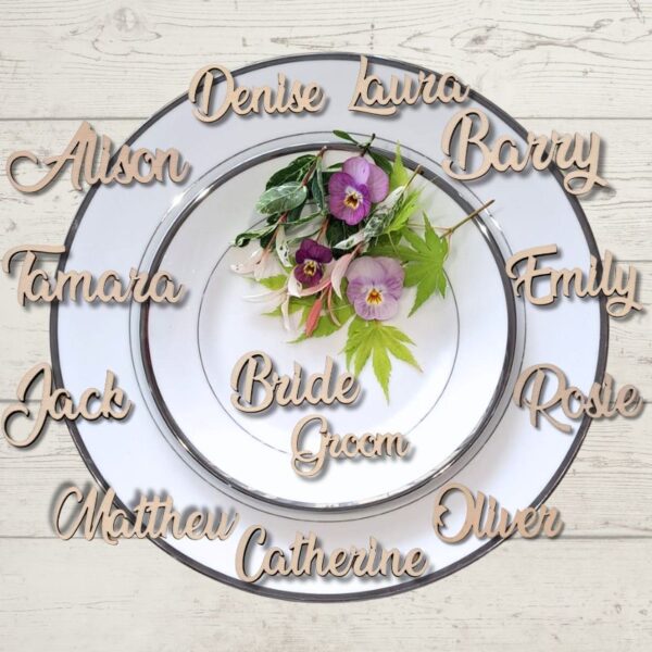 Wooden Wedding Place Names