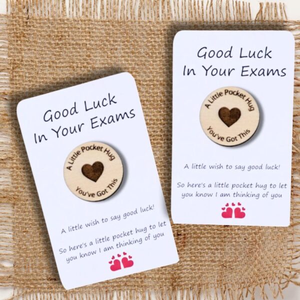 Exam Pocket Hug Token, Positive Exam Gift Pocket Hug, Good Luck Gift, Exam Lucky Charm, School Student Gifts - Image 3