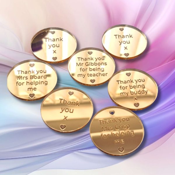 Personalised Wedding Favours, Thank You Tokens, Teacher Pupil Gifts, Personalised Cake Toppers - Image 3