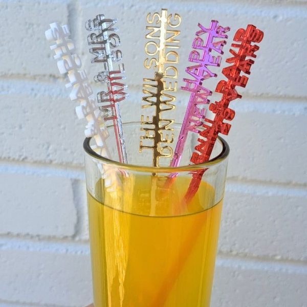 Personalised drinks stirrers