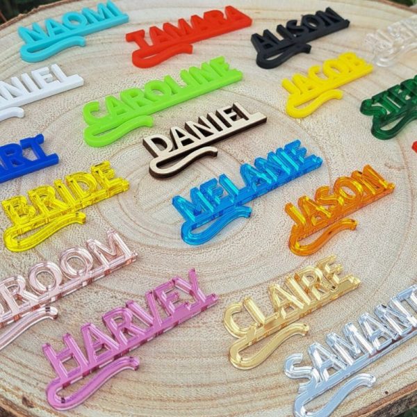 Wedding Drink Name Tags, Personalised Party Drink Markers, Custom Champagne Wedding Drink Charms, Glass Toppers, Anniversary Drinks Tags, Wine Glass Marker Charms - Image 8
