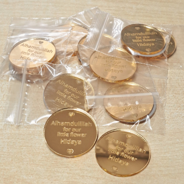 Personalised Wedding Favours, Mr and Mrs Table Decorations, Wedding Decor, Wedding Drink Tokens, Cake Toppers - Image 2