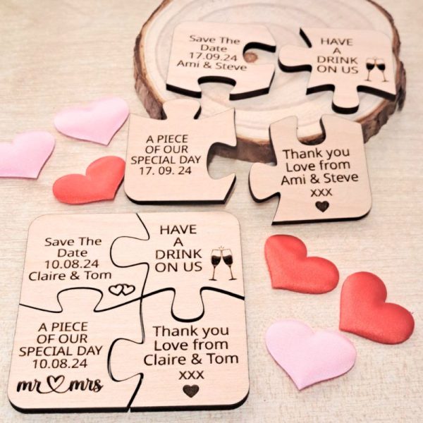 Wedding Puzzle Pieces