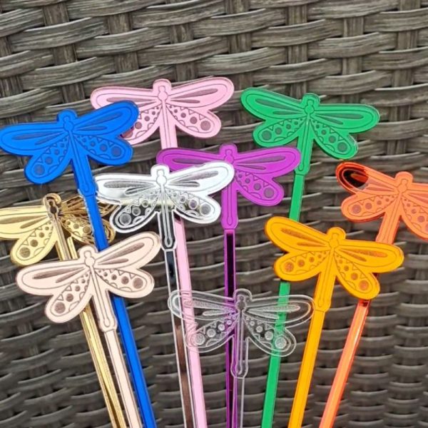 Butterfly Drinks Stirrers, Birthday Drinks Stirrers, Anniversary Drink Stirrers, Hen Party Drinks Stirrers, Weddng Swizzle Sticks - Image 6