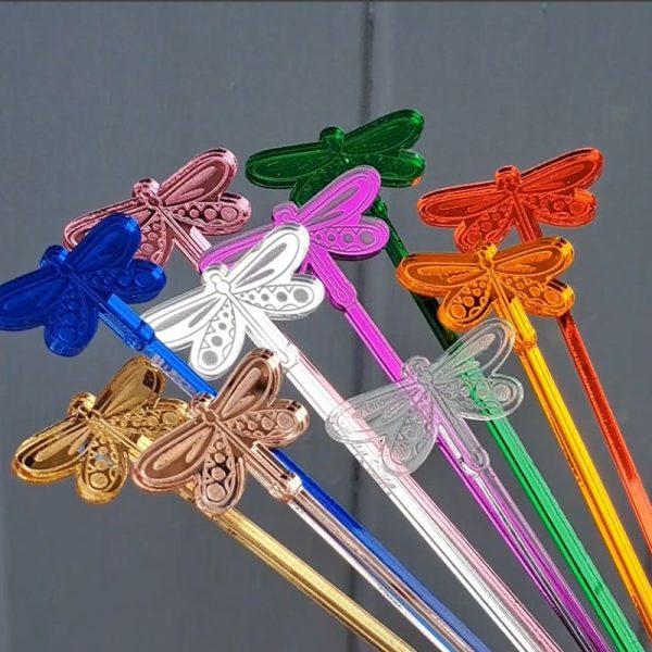 Butterfly Drinks Stirrers, Birthday Drinks Stirrers, Anniversary Drink Stirrers, Hen Party Drinks Stirrers, Weddng Swizzle Sticks - Image 5