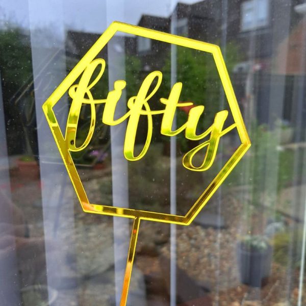 Fifty Cake Topper 1