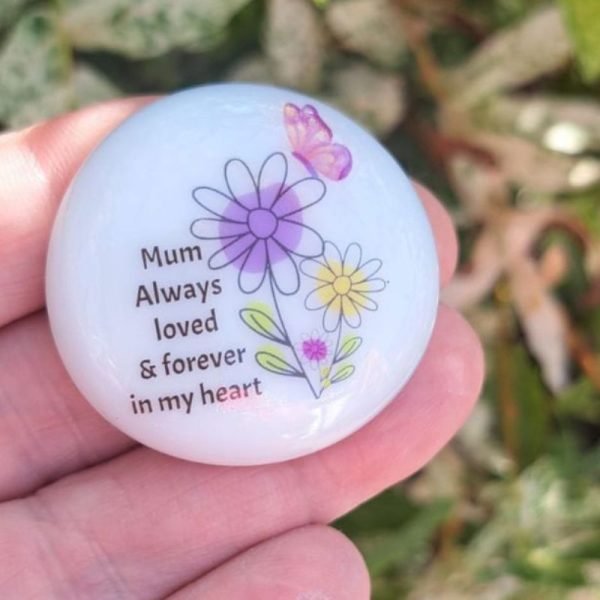 Bereavement Mum Pocket Hug Pebble, Family Loss Gift Keepsake, Mother Memorial Gift Memory Pebble