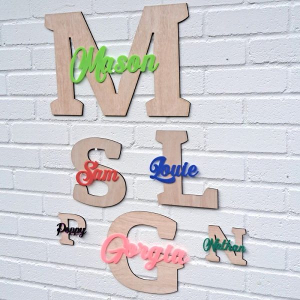Personalised Wooden Name Signs