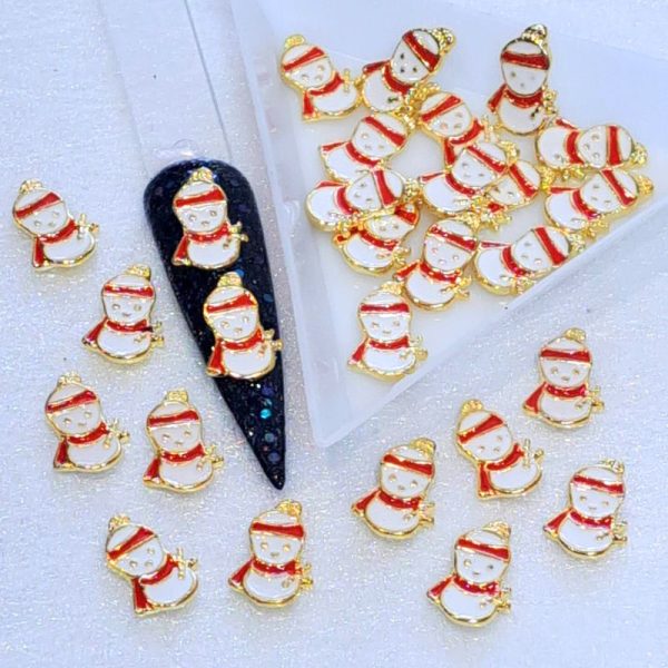 Snowman Christmas Alloy Charm x 1 Piece Design R