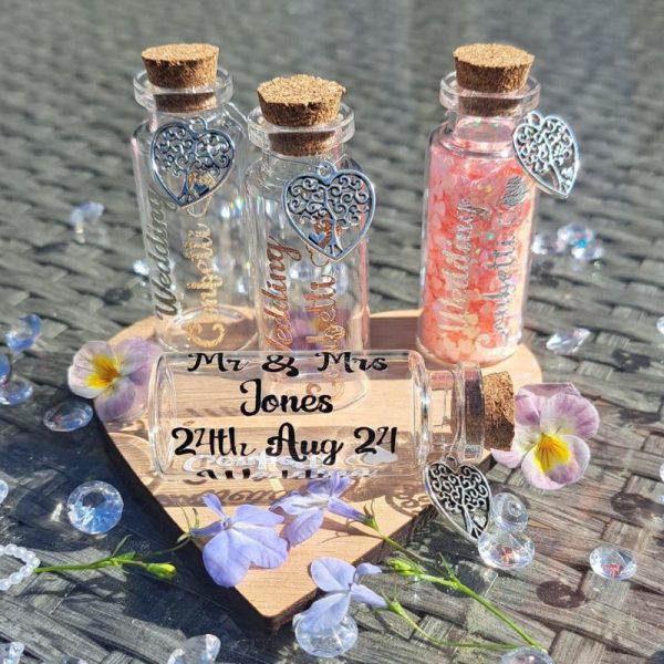 Wedding Confetti Bottle, Wedding Gifts, Wedding Keepsake