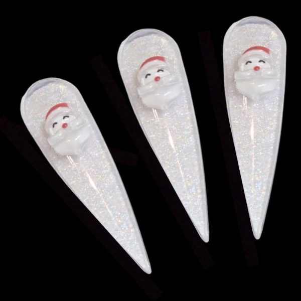Christmas Acrylic Charms Father Christmas Santa Nail Art And Craft Design 2