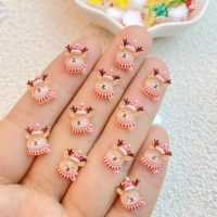 Reindeer Christmas Nail Art Charms, Acrylic Reindeer Craft Charms Design 1