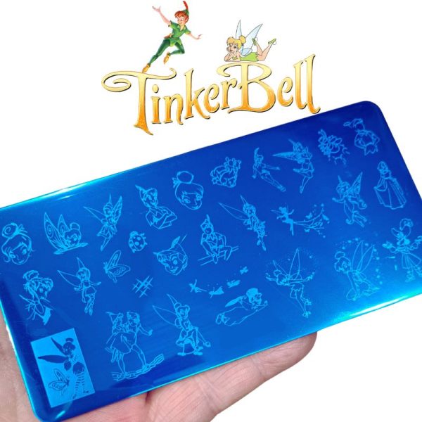 Disney Tinkerbell And Peter Pan Nail Art Stamping Plate 206