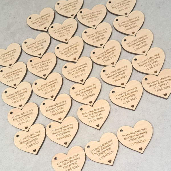 Funeral Favours Personalised Memorial Tributes Remembrance In Loving Memory Tokens, Memory Keepsake Pocket Hug - Image 25