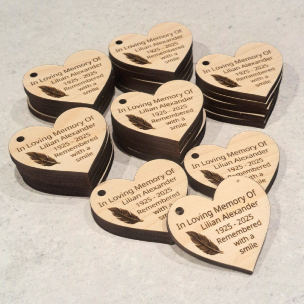 Funeral Favours Personalised Memorial Tributes Remembrance In Loving Memory Tokens, Memory Keepsake Pocket Hug - Image 11
