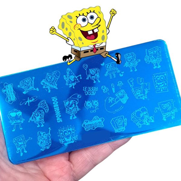 SpongeBob SquarePants Nail Art Stamping Plate 232