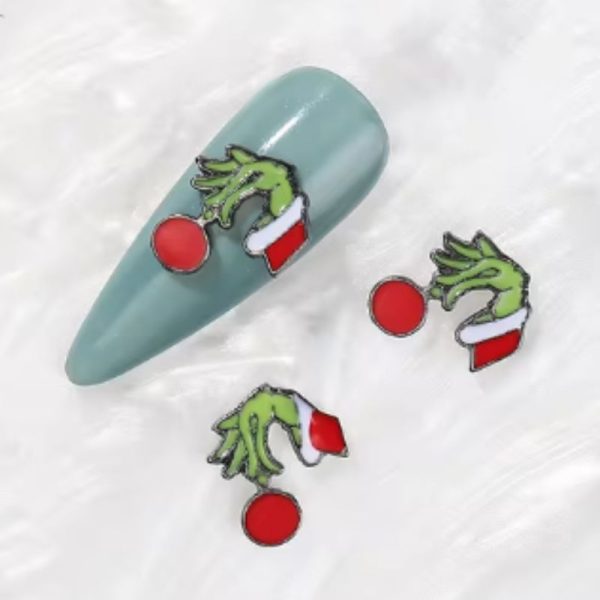 The Grinch Nail Art Alloys Charms x 1 Piece Design 2