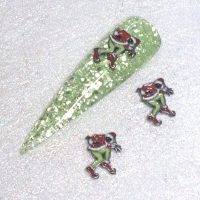 The Grinch Nail Art Charms, The Grinch Xmas Alloy Nail Charms x 1 Piece Design 4
